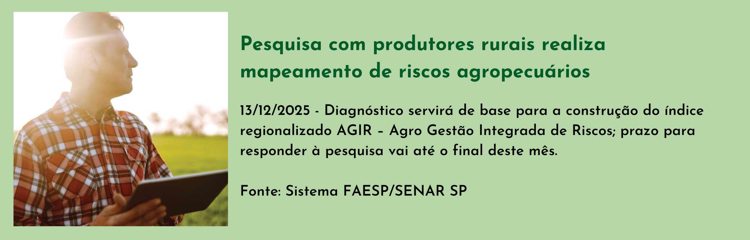 Pesquisa com produtores rurais realiza mapeamento de riscos agropecuários.png